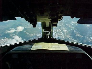 HS748 Cockpit View between Old Crow and Fairbanks
